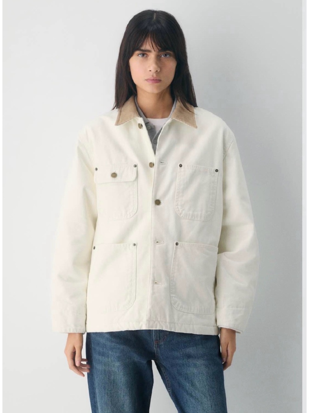 NWT Aritzia Chore Barnett Lined Jacket Tan Corduroy Collar Sz XXS